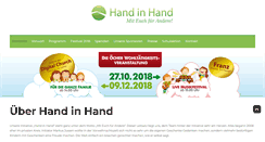 Desktop Screenshot of handinhand-aachen.de