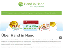 Tablet Screenshot of handinhand-aachen.de